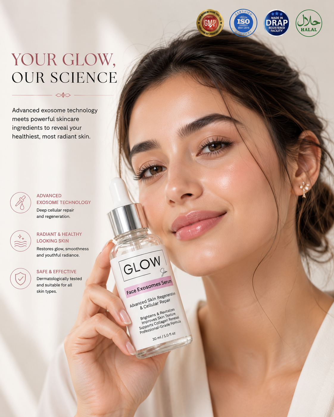 Exosome Face Serum – For Hydrated, Repaired & Glowing Skin